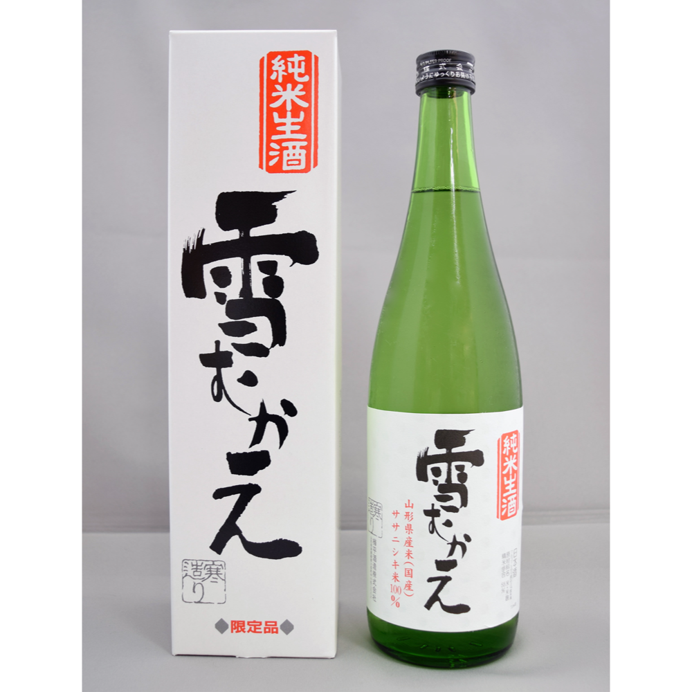 樽平 純米酒生 雪むかえ ｻｻﾆｼｷ 720ml